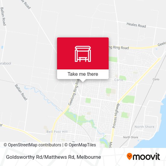 Goldsworthy Rd/Matthews Rd map