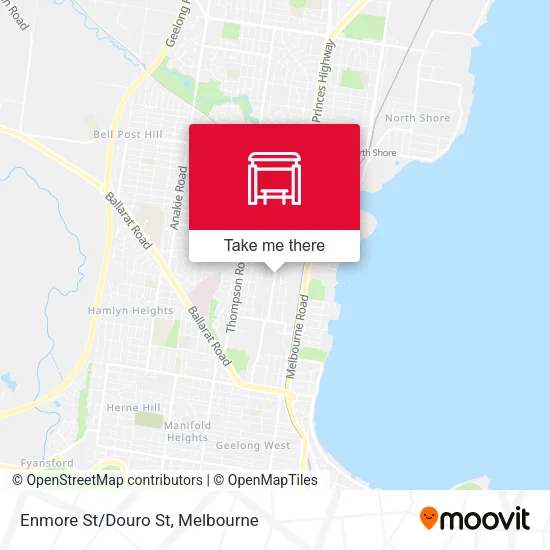 Mapa Enmore St/Douro St