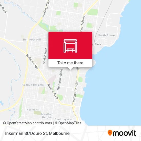 Mapa Inkerman St/Douro St