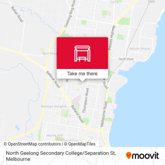North Geelong Secondary College / Separation St map