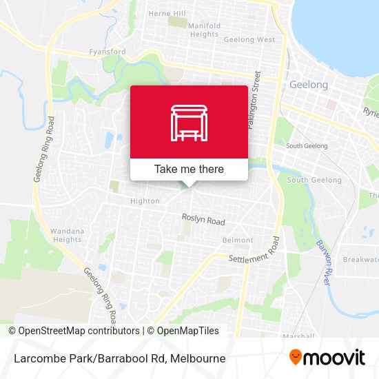 Larcombe Park/Barrabool Rd map