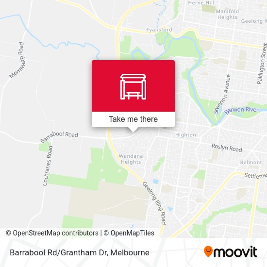 Barrabool Rd/Grantham Dr map