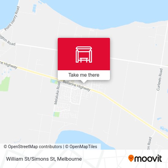 William St/Simons St map