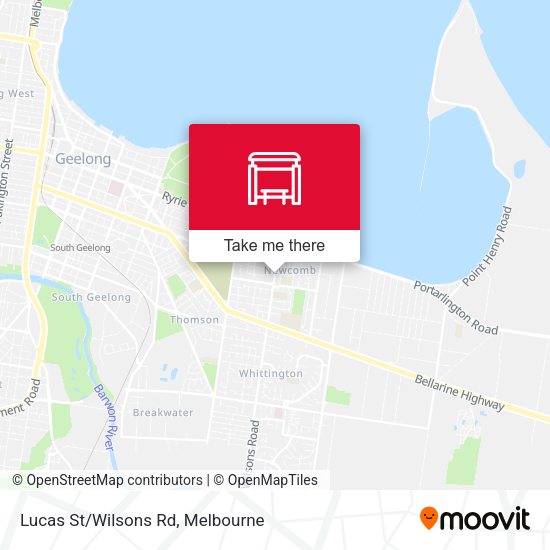 Lucas St/Wilsons Rd map
