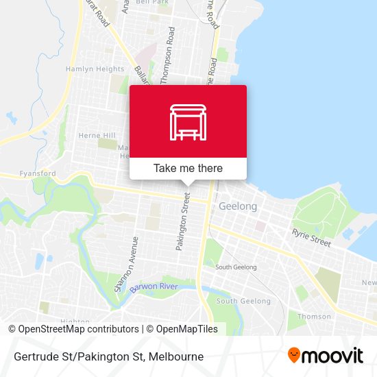 Gertrude St/Pakington St map