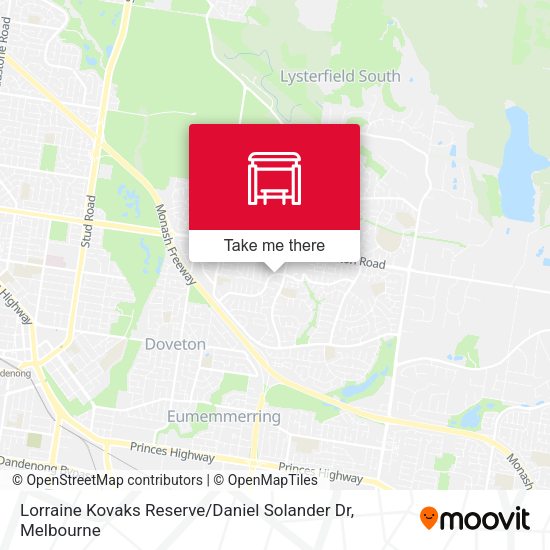 Lorraine Kovaks Reserve / Daniel Solander Dr map
