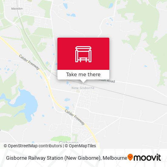 Mapa Gisborne Railway Station (New Gisborne)