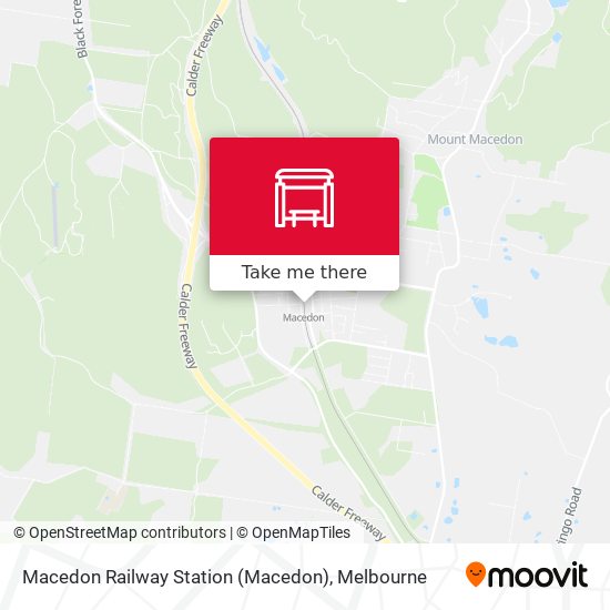 Mapa Macedon Railway Station