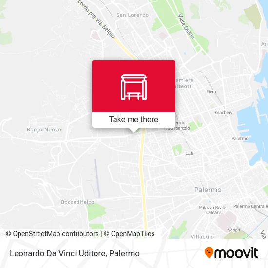 Leonardo Da Vinci Uditore map