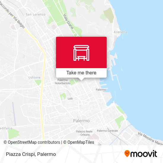 Piazza Crispi map