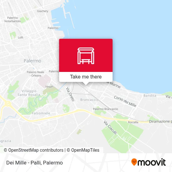 Dei Mille - Palli map