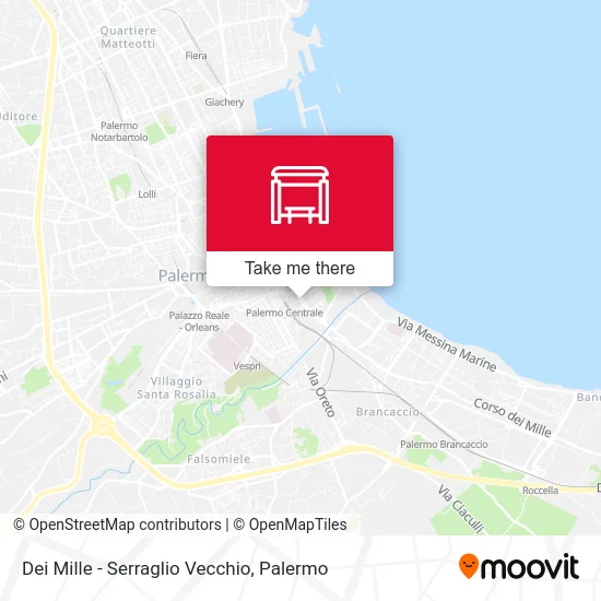 Dei Mille - Serraglio Vecchio map