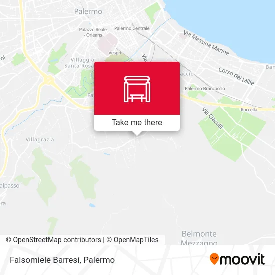 Falsomiele Barresi map