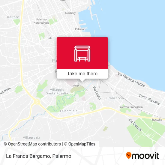 La Franca  Bergamo map