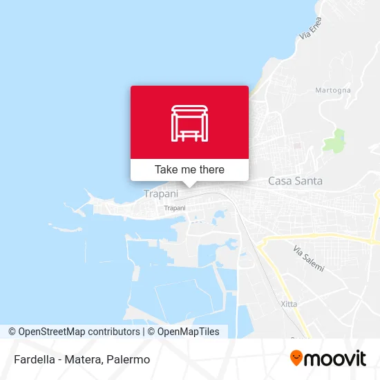 Fardella - Matera map