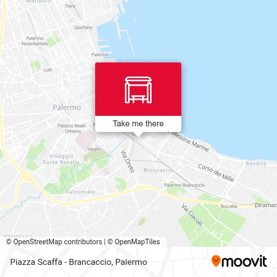 Piazza Scaffa - Brancaccio map