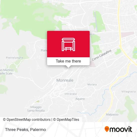 Three Peaks map