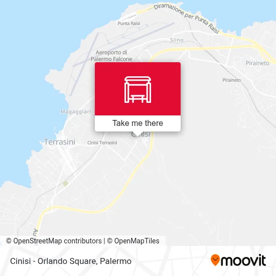 Cinisi - Orlando Square map