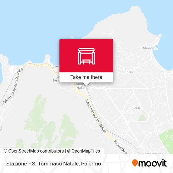 Stazione F.S. Tommaso Natale map