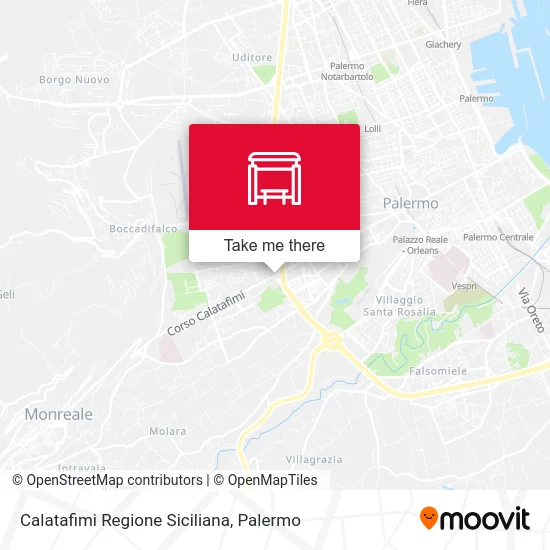 Calatafimi Regione Siciliana map