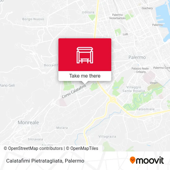 Calatafimi Pietratagliata map