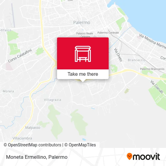 Moneta Ermellino map