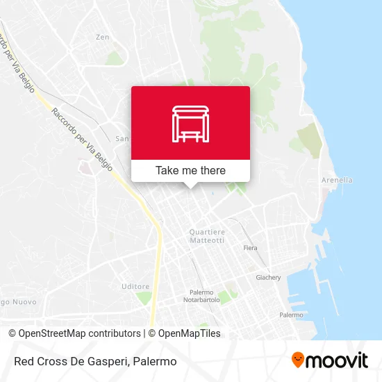 Red Cross De Gasperi map