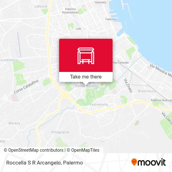 Roccella S R Arcangelo map