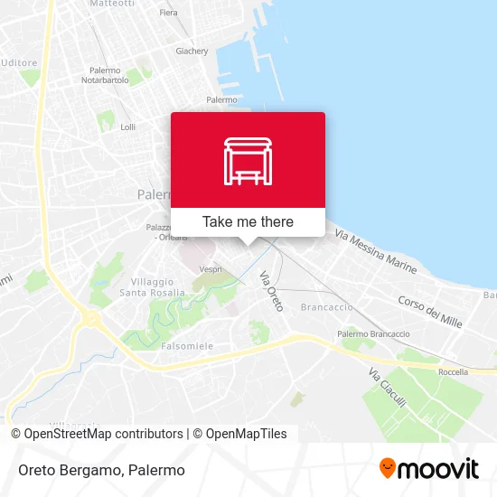 Oreto Bergamo map