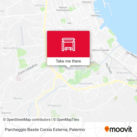 Parcheggio Basile Corsia Esterna map