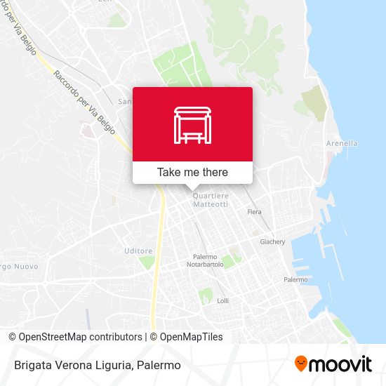 Brigata Verona Liguria map