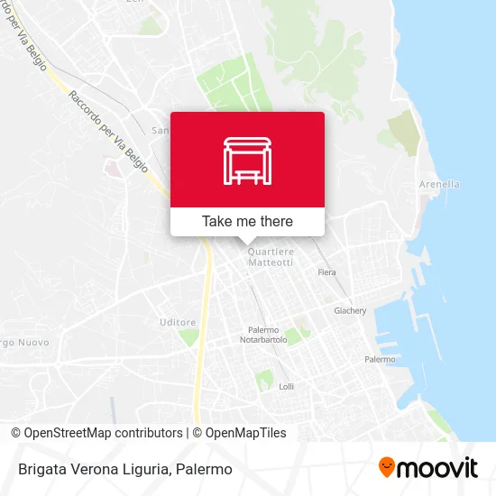 Brigata Verona Liguria map