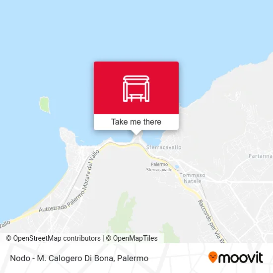 Nodo - M. Calogero Di Bona map