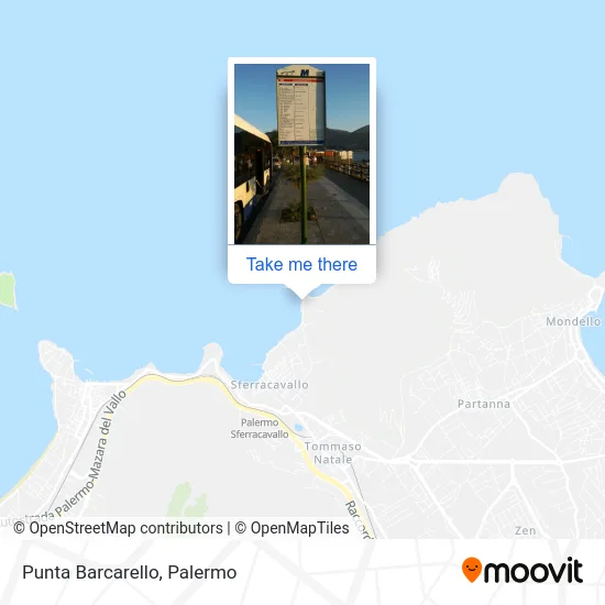 Punta Barcarello map