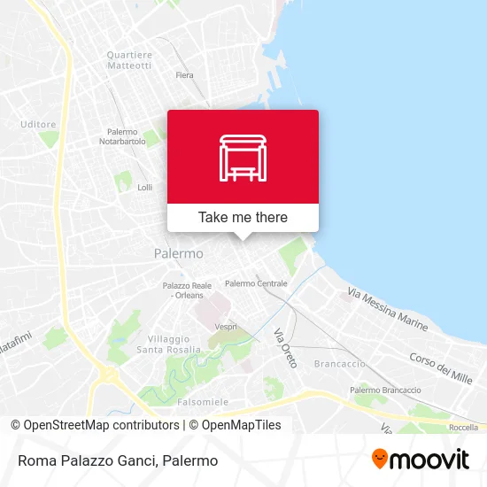 Roma Palazzo Ganci map
