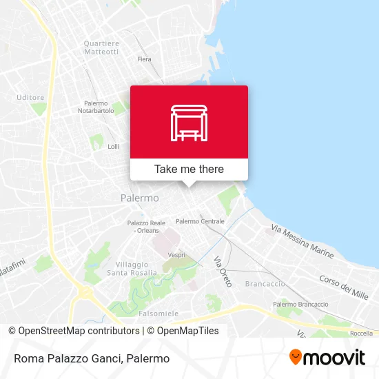 Roma Palazzo Ganci map