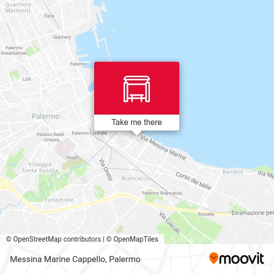 Messina Marine Cappello map