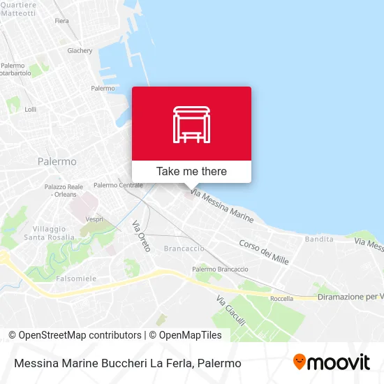 Messina Marine Buccheri La Ferla map