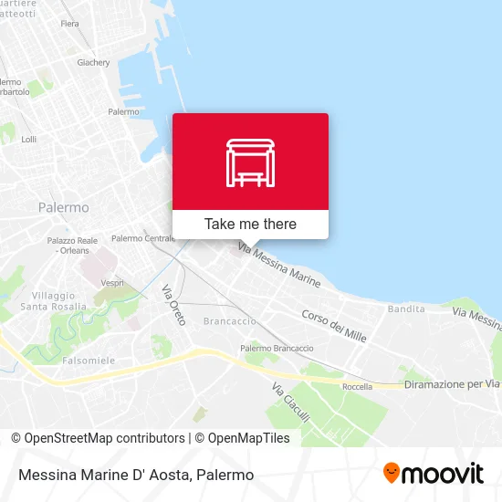 Messina Marine D' Aosta map