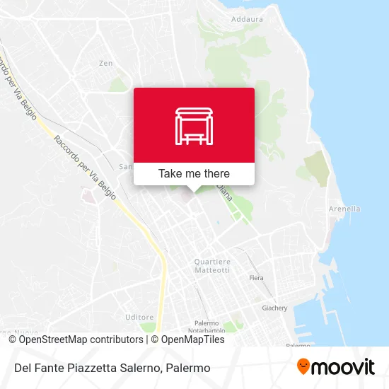 Del Fante Piazzetta Salerno map