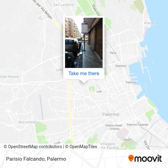Parisio Falcando map