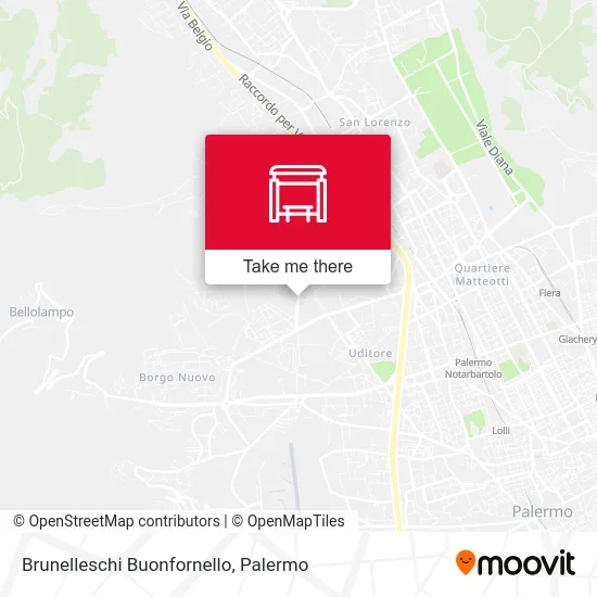 Brunelleschi Buonfornello map