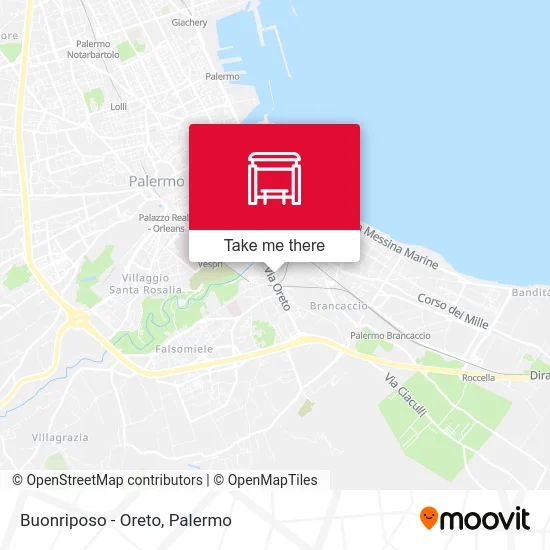 Buonriposo - Oreto map