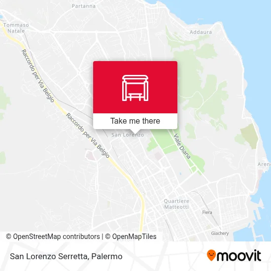 San Lorenzo Serretta map