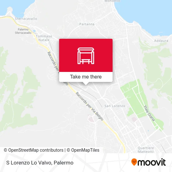 S Lorenzo Lo Valvo map