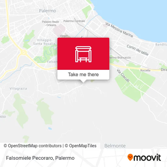 Falsomiele Pecoraro map