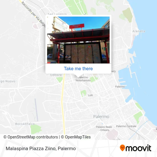 Malaspina Piazza Ziino map