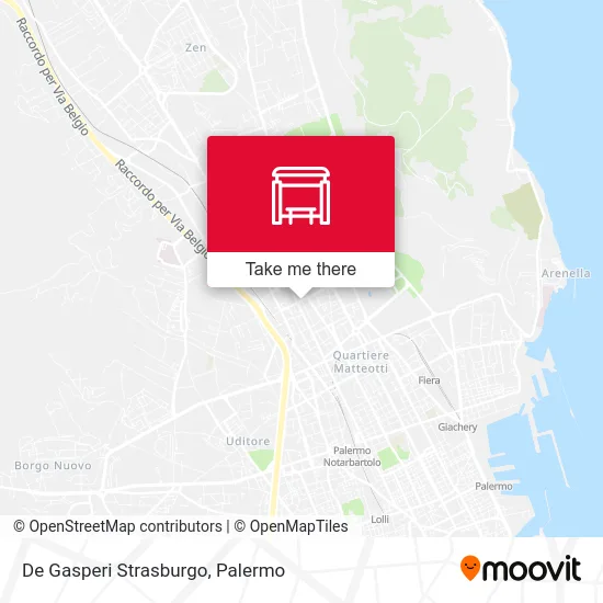 De Gasperi Strasburgo map