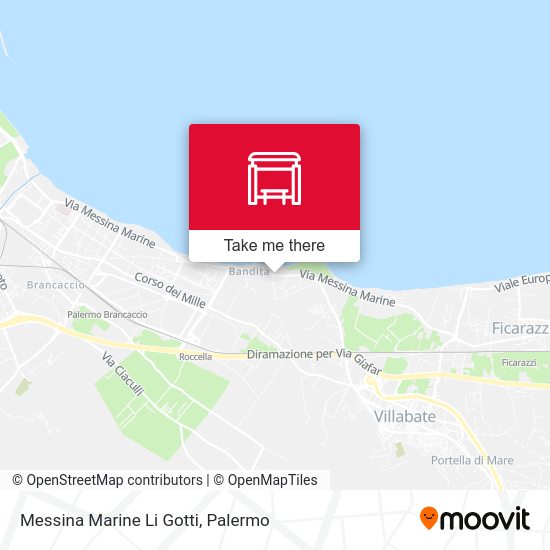 Messina Marine Li Gotti map