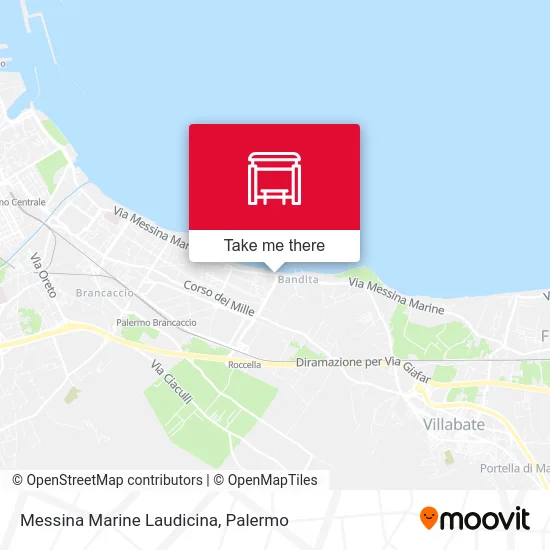 Messina Marine Laudicina map